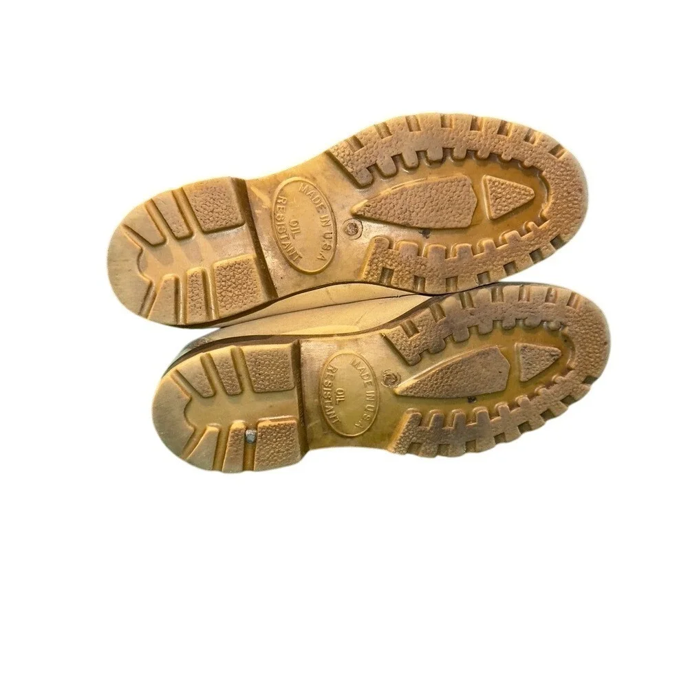 Timberland Kids 6 Inch Premium Wheat Nubuck Leather Waterproof Boots Size 6.5y